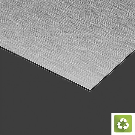 Plaque DIBOND ALU BROSSE BRILLANT - Format 20 x 20 cm