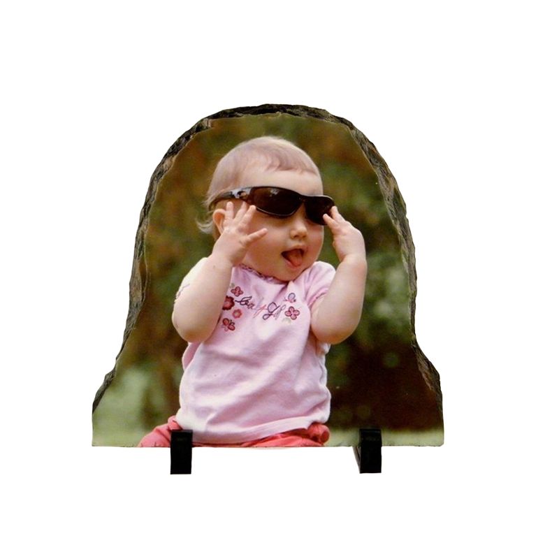 Personalized photo slate | Arched 15 x 15 cm Personalized photo slate | Arched 15 x 15 cm