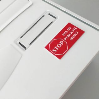 Lot de 7 plaques Stop Pub logo "STOP" pour recharge porte plaque buraliste, boulangerie, fleuriste