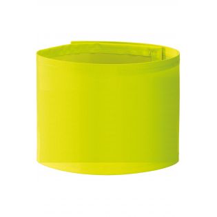 Brassard jaune réfléchissant personnalisé