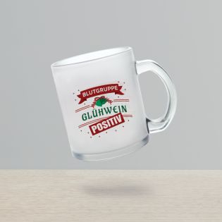 Mug en verre givré personnalisé