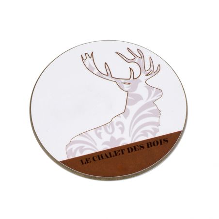 Personalized wooden coaster | Round