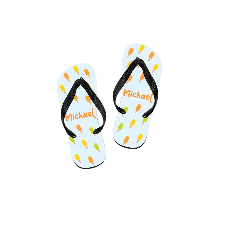 Tongs Personnalisées Avec Photo - Claquettes Plage Unisexes Confortables