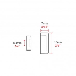 Cache vis blanc 18 mm