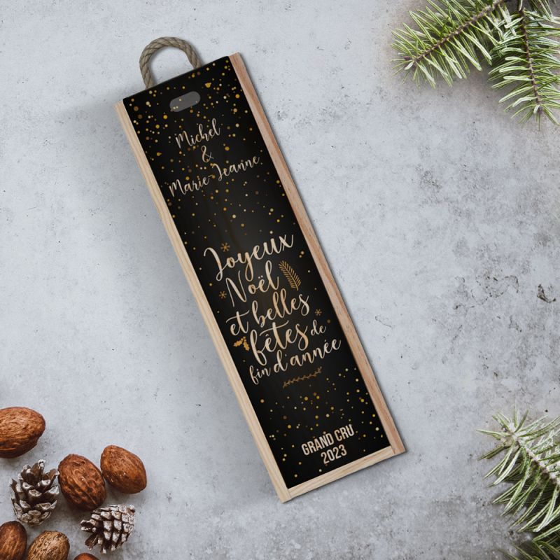 Empty individual wooden wine crate| Festive 1st of the year Empty individual wooden wine crate| Festive 1st of the year