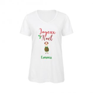 Customizable V-neck t-shirt | Women