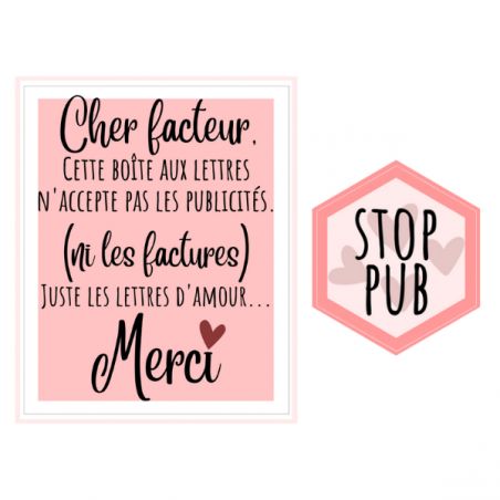 Ad stop sticker for humorous mailbox