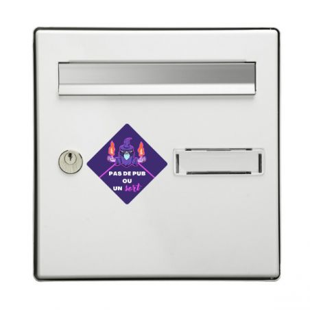 Original stop advertising sticker · No advertising or a spell