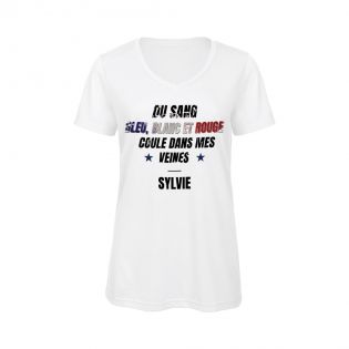 Tee-shirt Femme personnalisable col V | Supporter Équipe de France