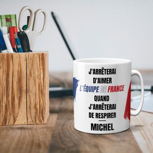 Mug personnalisé · Supporter de l'équipe de France