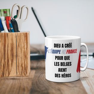 Mug personnalisé · Accessoire du supporter équipe de France