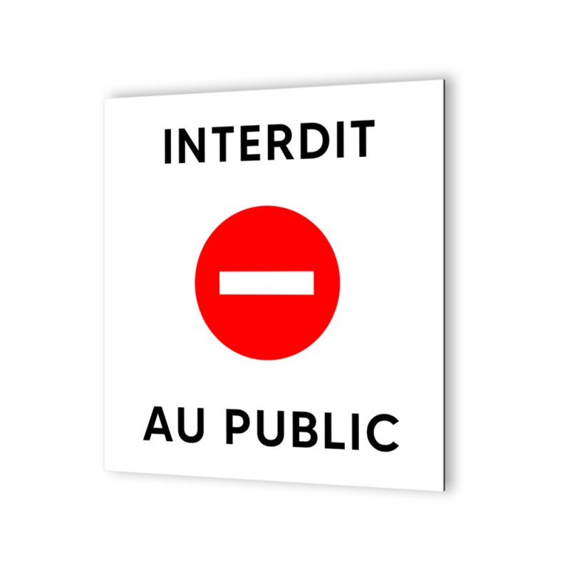 Pictogramme Livraison En Aluminium Dibond - 20x20 Cm, Argent Brossé, Fabrication Française