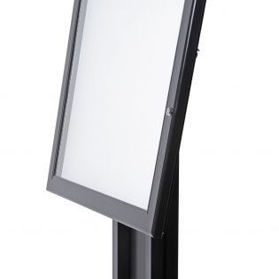 Porte-menu sur pied 4 x A4 LED Noir