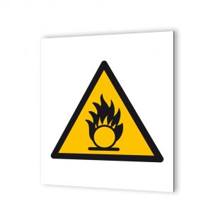 Panneau signalétique - Pictogramme de sécurité en Dibond 20 x 20 cm | Incendie