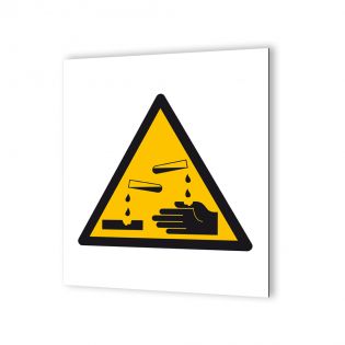 Panneau signalétique - Pictogramme de sécurité en Dibond 20 x 20 cm | Incendie