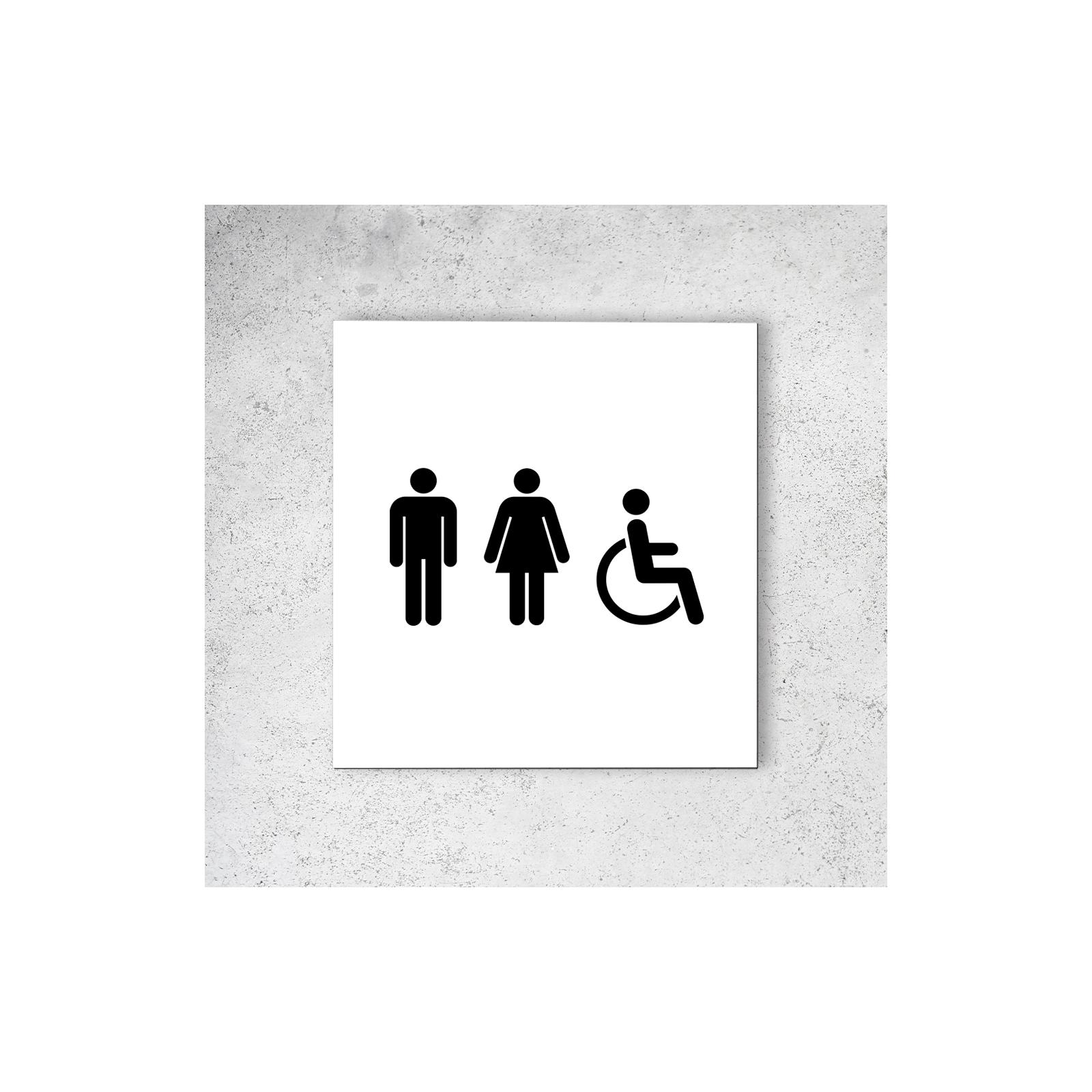 Acheter Pictogramme Toilettes Trio - Decoho | decoho.com
