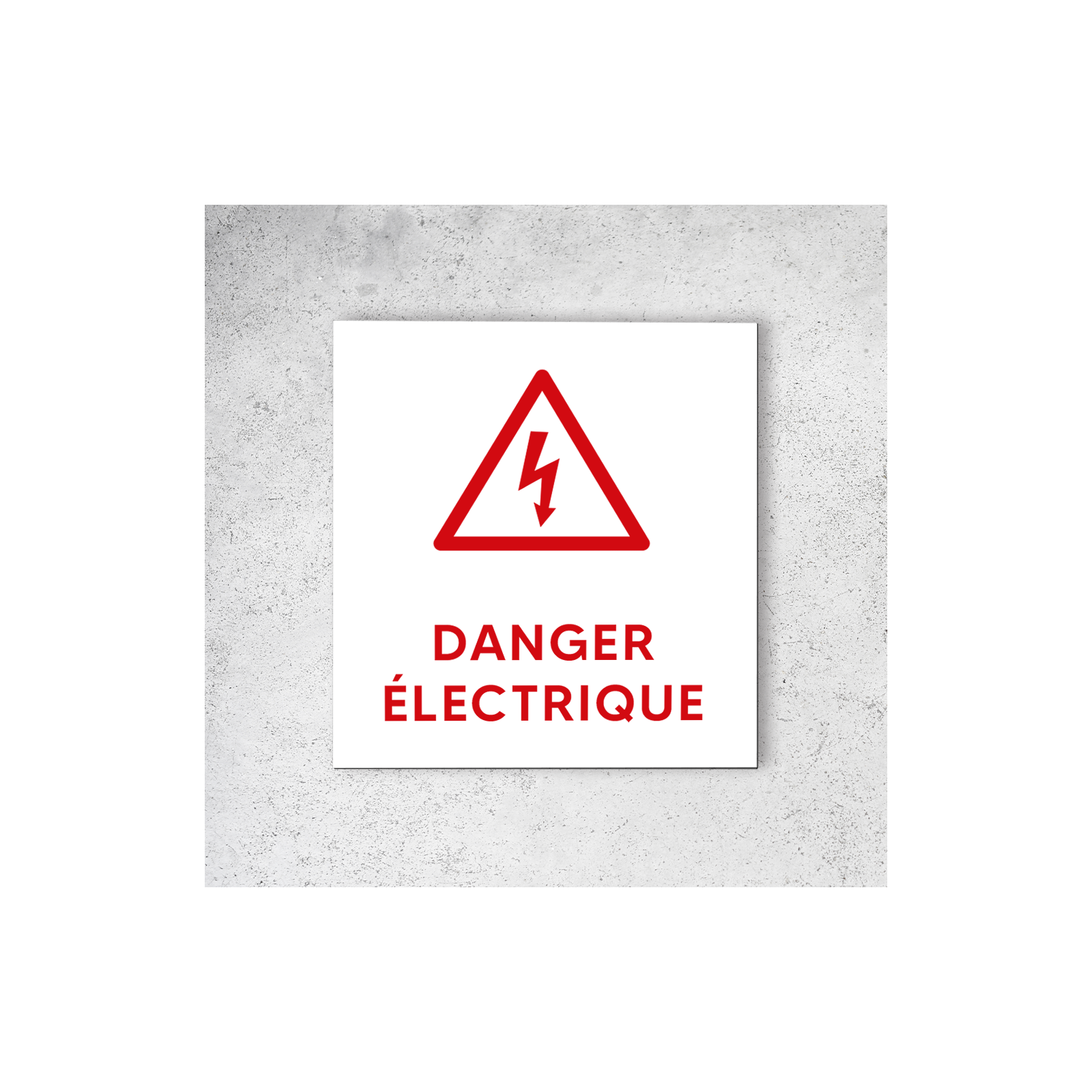 Acheter Pictogramme Danger Électrique - Dibond | decoho.com