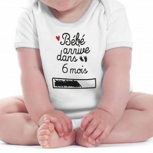 Body imprimé personnalisé pour futur papa | Annonce arrivée bébé