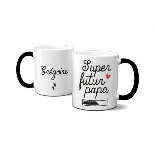 Tasse magique thermoréactive modèle Annonce Grossesse pour Futur Papa Personnalisée