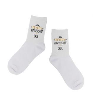 Paire de Chaussettes personnalisées Texte et Photo