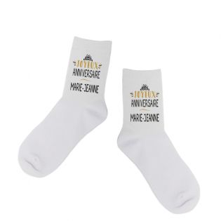 Paire de Chaussettes personnalisées Texte et Photo