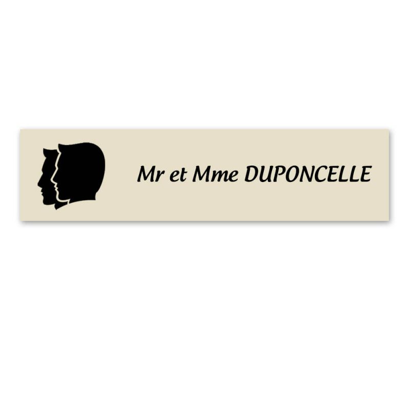 Plaque nom personnalisée 1 ligne + signe astrologique GEMEAUX pour boite aux lettres type Decayeux (100x25mm) Plaque nom personnalisée 1 ligne + signe astrologique GEMEAUX pour boite aux lettres type Decayeux (100x25mm)