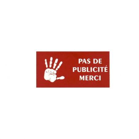 Lot de 7 plaques Stop Pub logo main pour recharge porte plaque buraliste, boulangerie, fleuriste