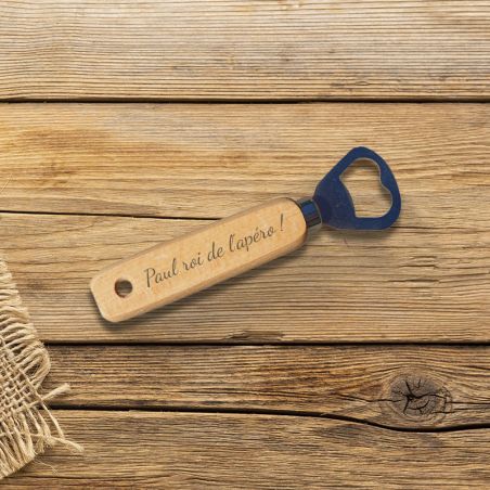 Décapsuleur en bois personnalisable 