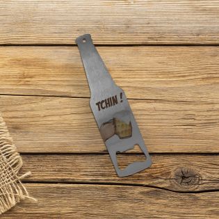Bottle-shaped bottle opener
