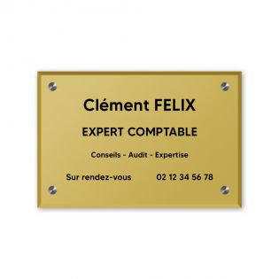 Plaque Professionnelle en Plexi pour Assistante Maternelle