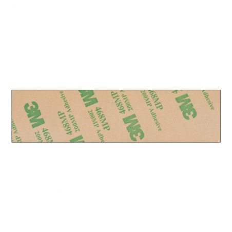 Plaque boite aux lettres personnalisée adhésive au format 100x25mm avec STOP PUB - rouge lettres noires - 3 lignes