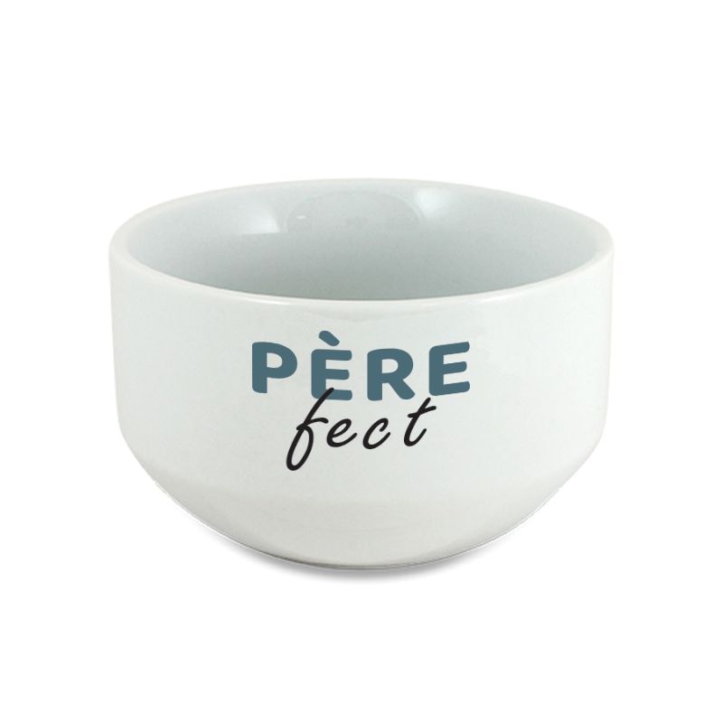 Bol petit déjeuner personnalisable · Père-fect · Cadeau anniversaire papa ou fête des pères