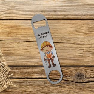 Oval shaped bottle opener