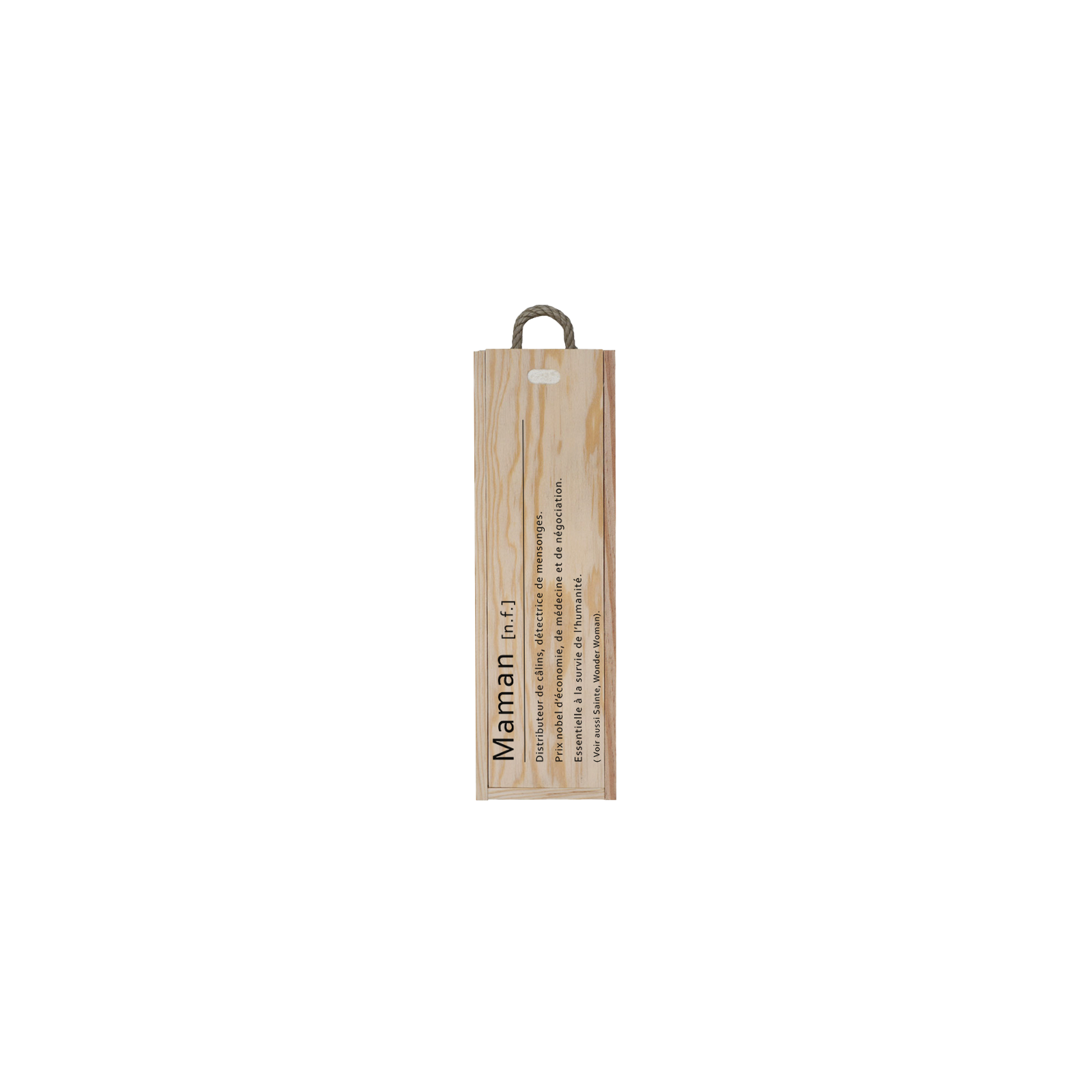 Empty individual wooden wine crate | Definition Mom