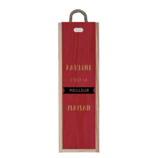 Personalized wooden crate - Birthday, Mother's Day gift idea | Model Best (female)