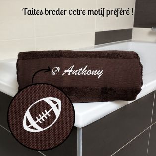Serviette de bain brodée | 100 x 150 cm