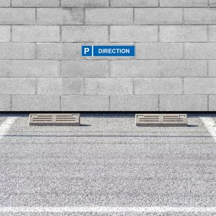 Panneau de signalisation pour parking · Stationnement réservé à la direction · Signalétique extérieure magasin ou entreprise