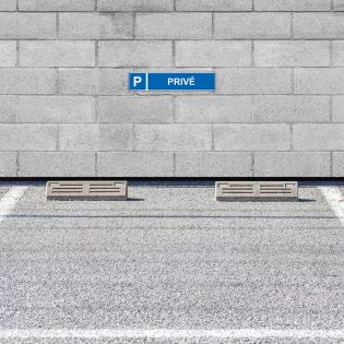Panneau de signalisation pour parking · Parking Privé · Signalétique extérieure magasin ou entreprise