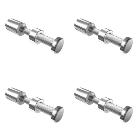 Set de 4 fixations murales vissées FIX-M1 - Entretoises murales vissées Ø 18 mm / L 25 mm