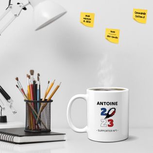 Customizable white ceramic mug · Rugby fan · Rugby World Cup 2023