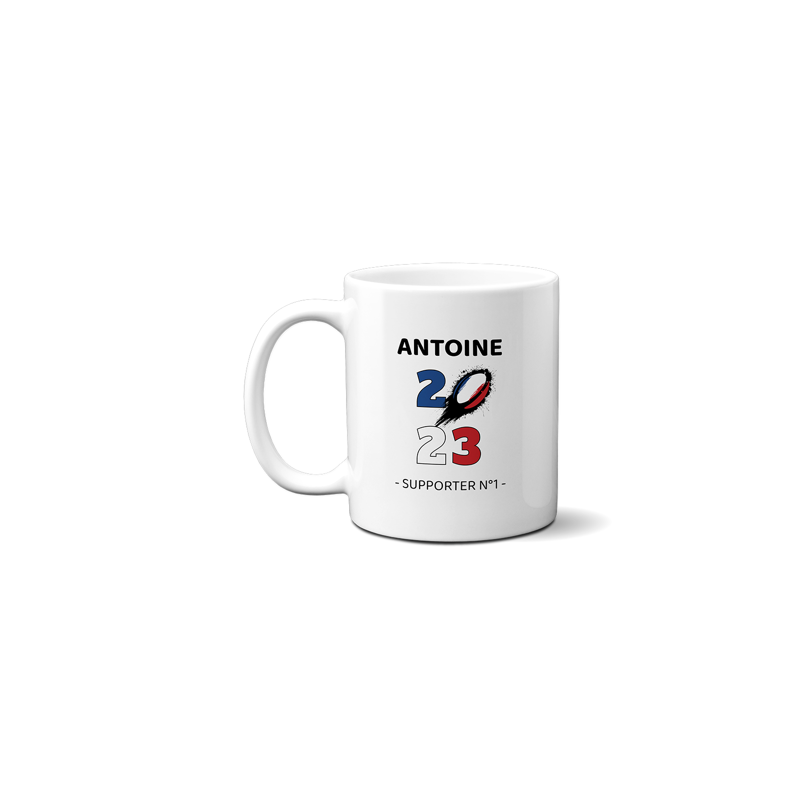 Customizable white ceramic mug · Rugby fan · Rugby World Cup 2023
