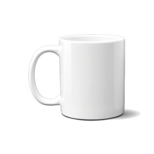 Mug en céramique blanc personnalisé avec Texte et Photo · Cadeau pratique pour amateur de café