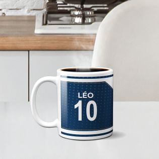 Mug club de football personnalisable avec prénom et numéro · Cadeau fan de foot · Le Havre