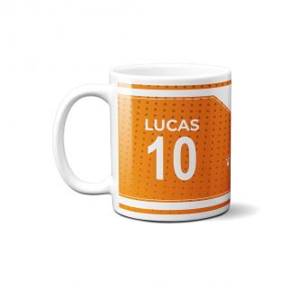 Mug club de football personnalisable avec prénom et numéro · Cadeau fan de foot · Lorient