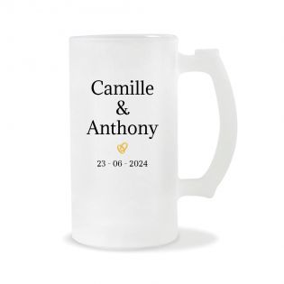 Tankard - Frosted beer glass · 500 mL · Customizable pint with text, photo or logo