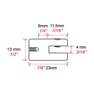 Support simple panneau 3mm max