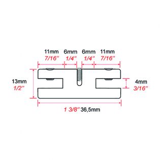 Support double panneau 3mm max