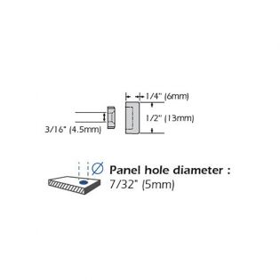 Set de 4 cache vis doré 13 mm