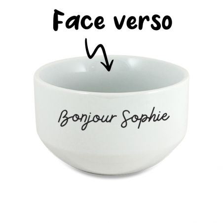 Ajouter du texte à un bol personnalisable