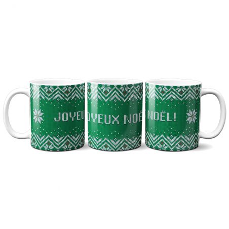 Pack of 3 ugly Christmas mugs - Ideal gift idea for Christmas movie lovers - Cocooning mugs to offer